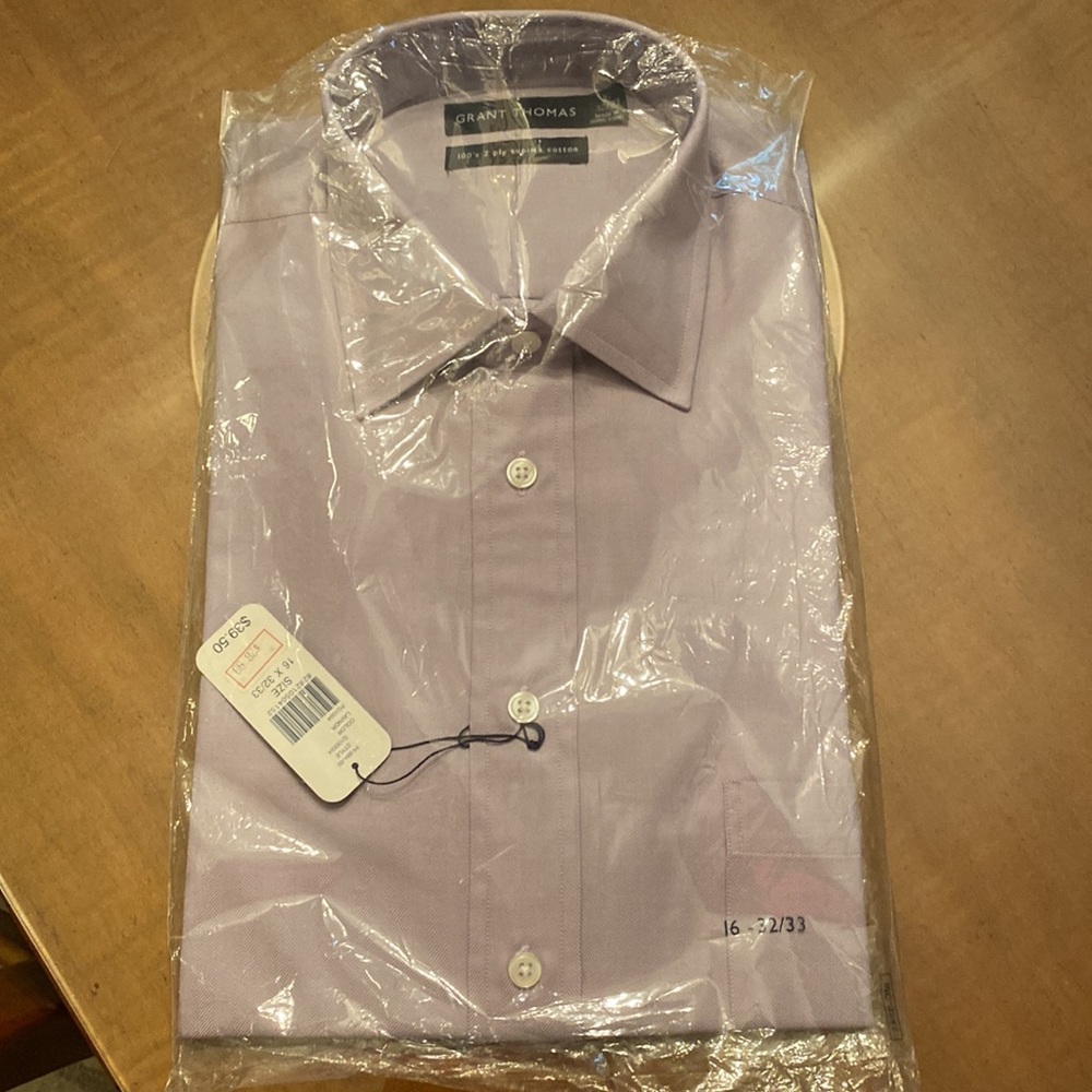 NWT Grant Thomas men’s dress shirt